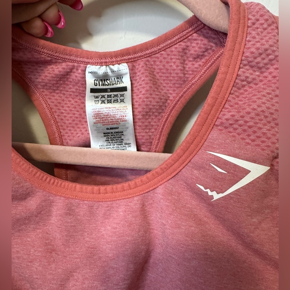 Gymshark Vital Pink Sports Bra seamless support flattering size small - Picture 2 of 3